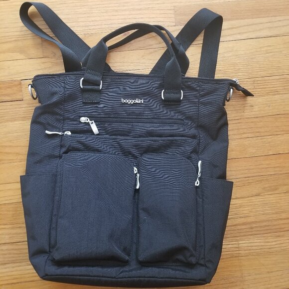 Baggalini Convertible Backpack Shoulder Bag Tote - Picture 4 of 14